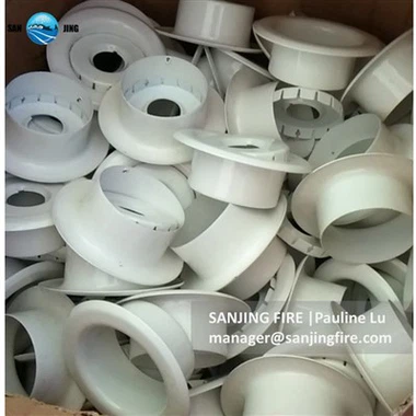 Padengtas purkštuvas Escutcheon-baltas tipas